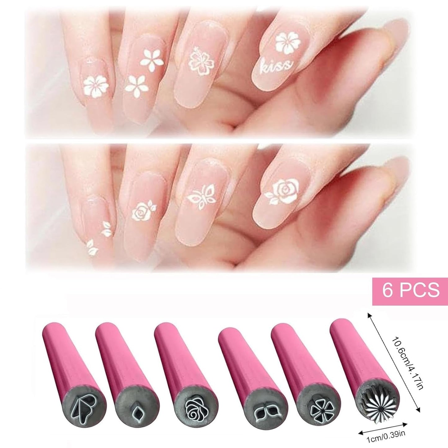 NailArt - 6PCS Nail Art Stempel Stift Set
