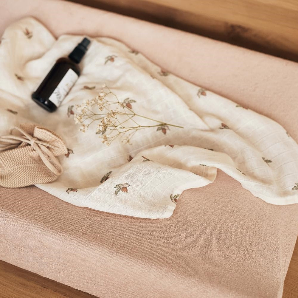 Changing Mat Cover Terry - Wild Rose (2 Pack)