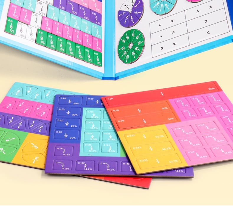 MathMasters - Montessori Magnetisches Bruchpuzzle