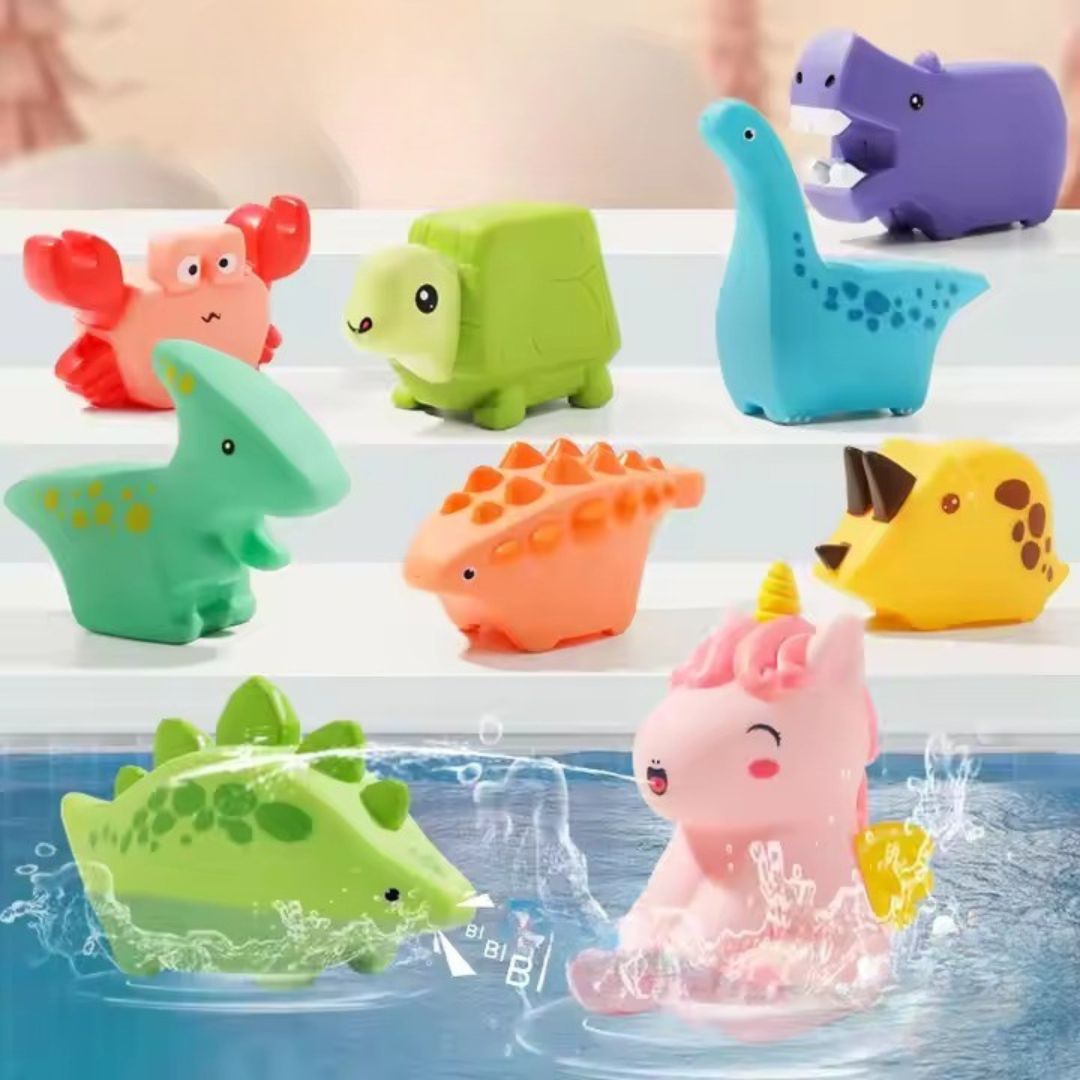 SquirtSafari – Tierische Wasserspritz-Badespielzeuge für Kinder ab 1,5 Jahren – Stärkt die Griffkraft & Spritzspaß
