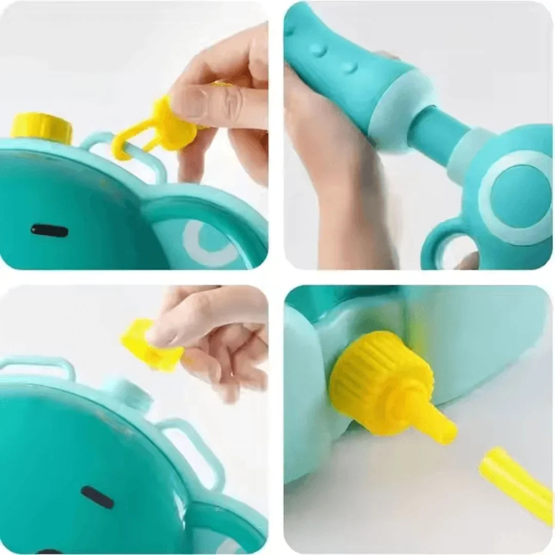SplashQuest – Wasserpistolen-Rucksack für Kinder ab 3+ – Endloser Outdoor-Spaß
