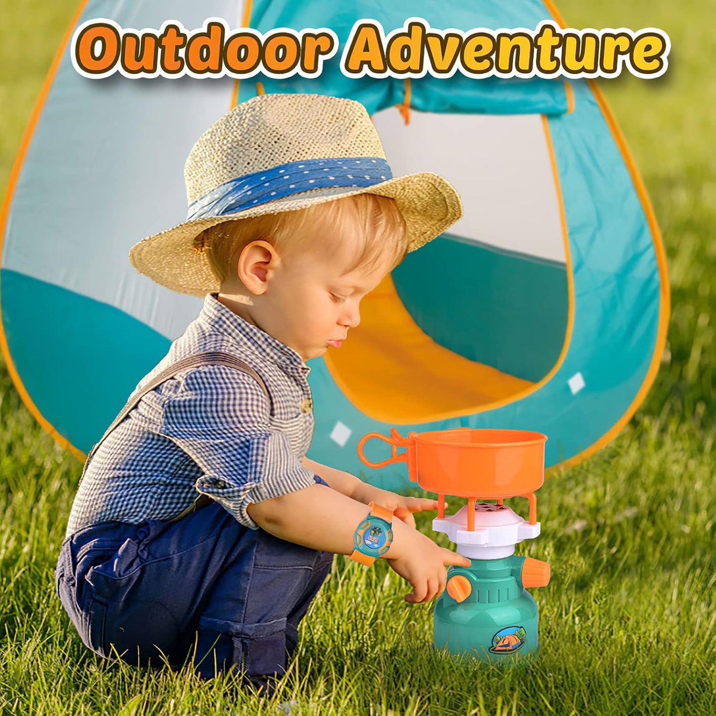 CampsterQuest – Camping-Spielset für Kinder ab 3 Jahren – Regt Rollenspiel & Fantasie an