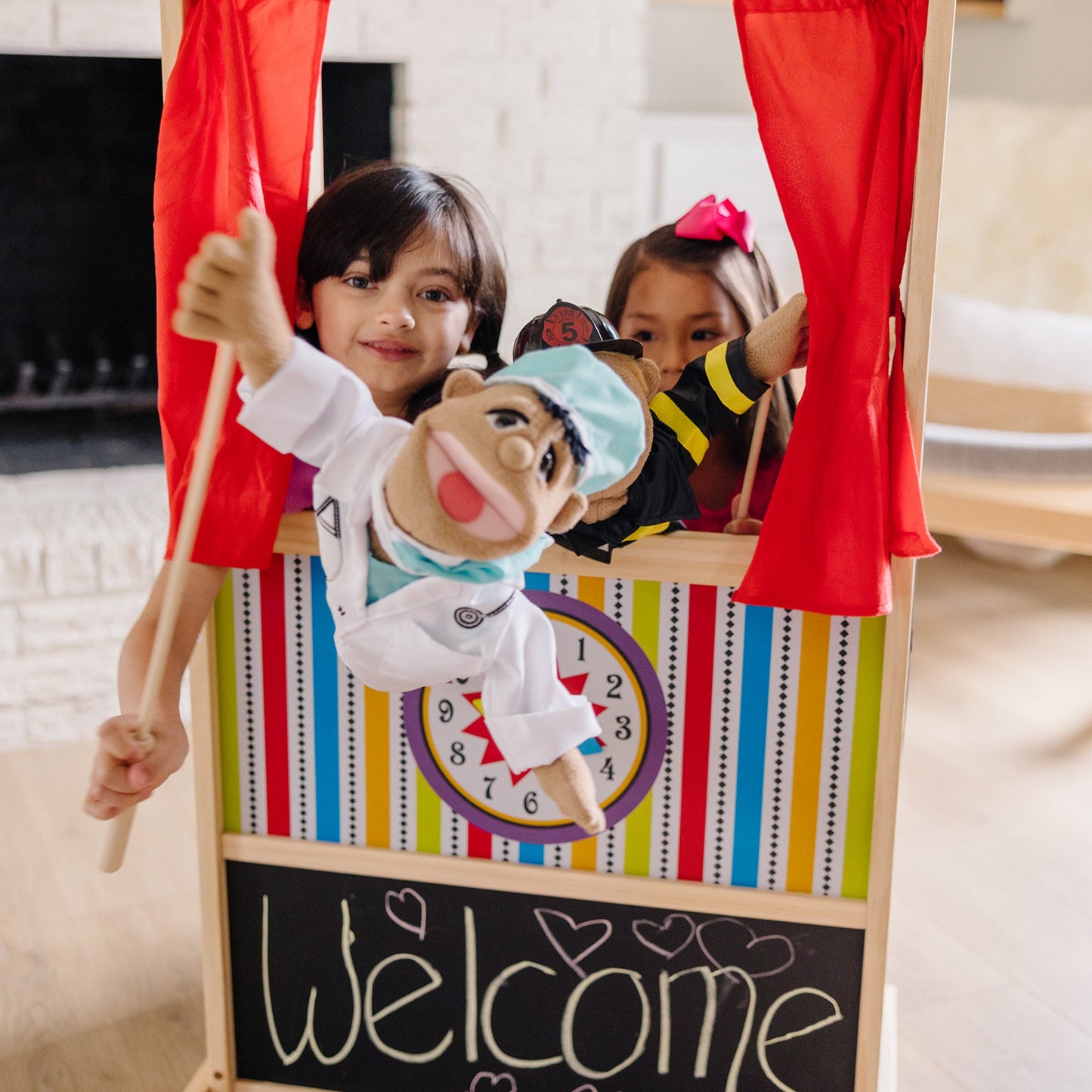 Houten luxe poppentheater