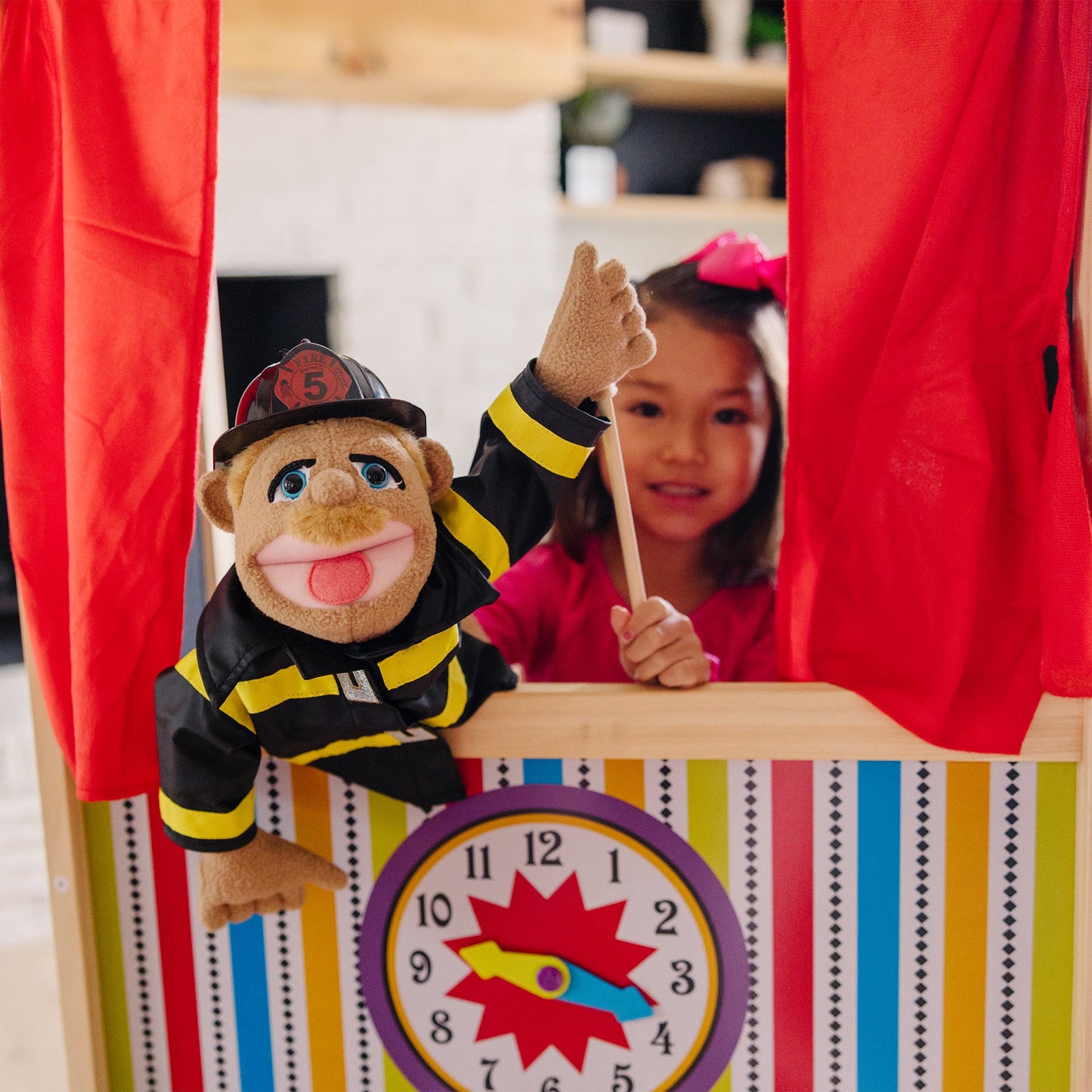 Houten luxe poppentheater