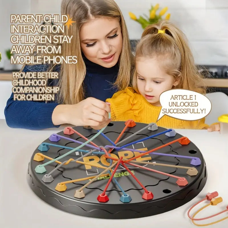 KnotKraze – Seilpuzzle-Spiel für Kinder ab 6 Jahren – Stärkt logisches Denken & Feinmotorik