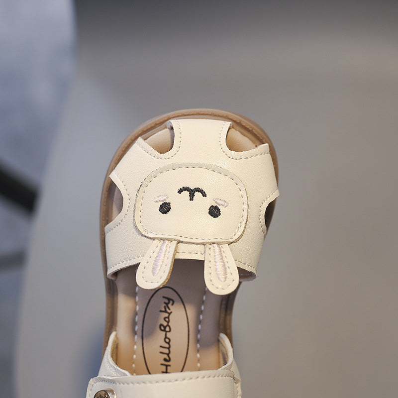 Casual sandalen met konijnen- en wortelmotief