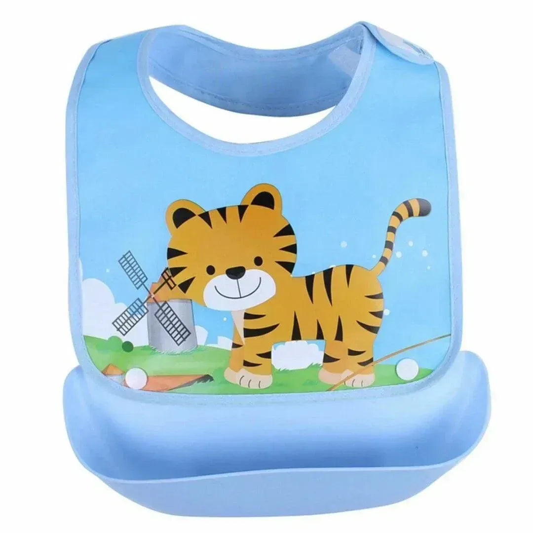 NibbleCatcher – Silikon-Baby-Lätzchen mit Auffangschale für Kinder ab 6 Monaten – Unterstützt selbstständiges Essen & saubere Mahlzeiten