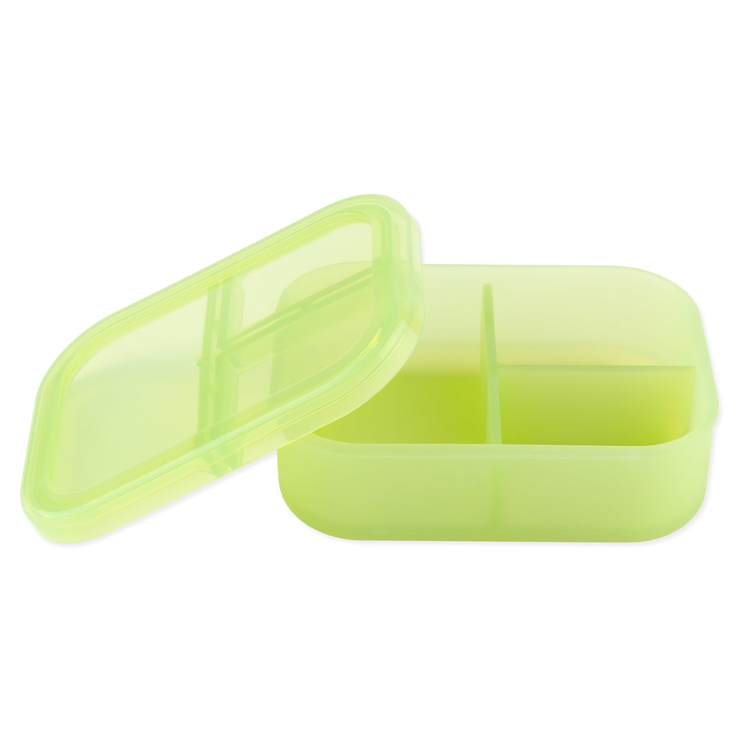 Siliconen Bento Box 3 Sectie: Groene Gelei