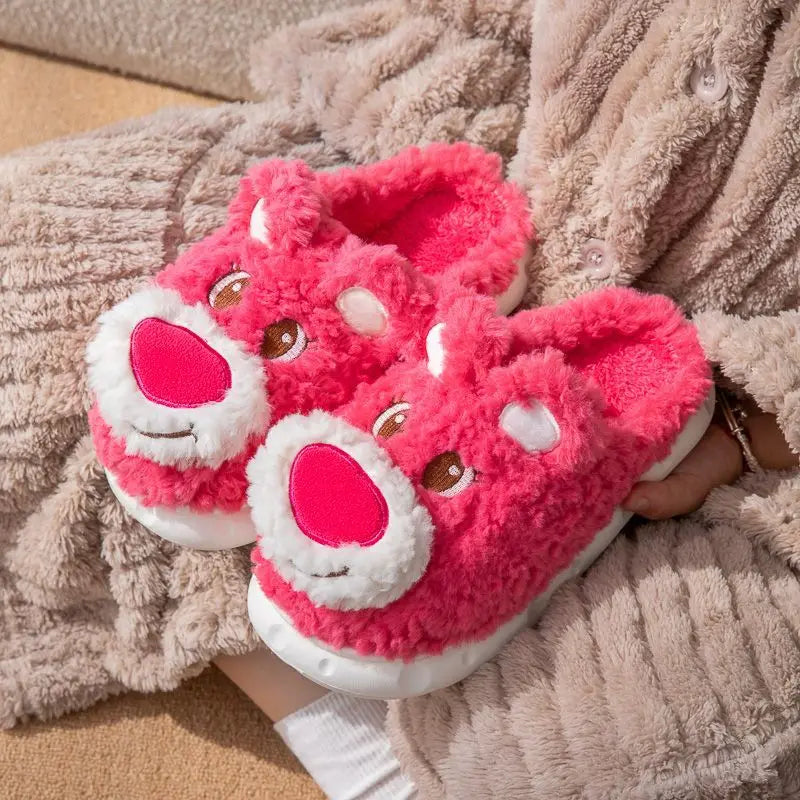 Blissful Bear Design Soft Slipper