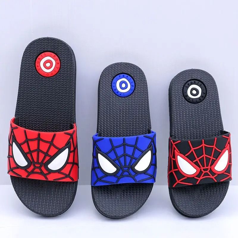 Letnie kapcie dziecięce z nadrukiem Spidermana