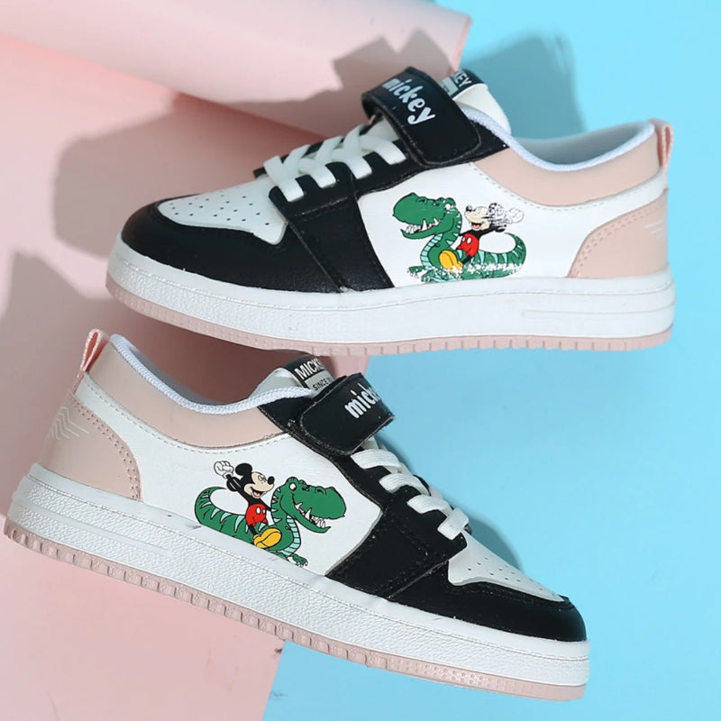 Casual Mickey Cartoon Canvas Platte Sneaker