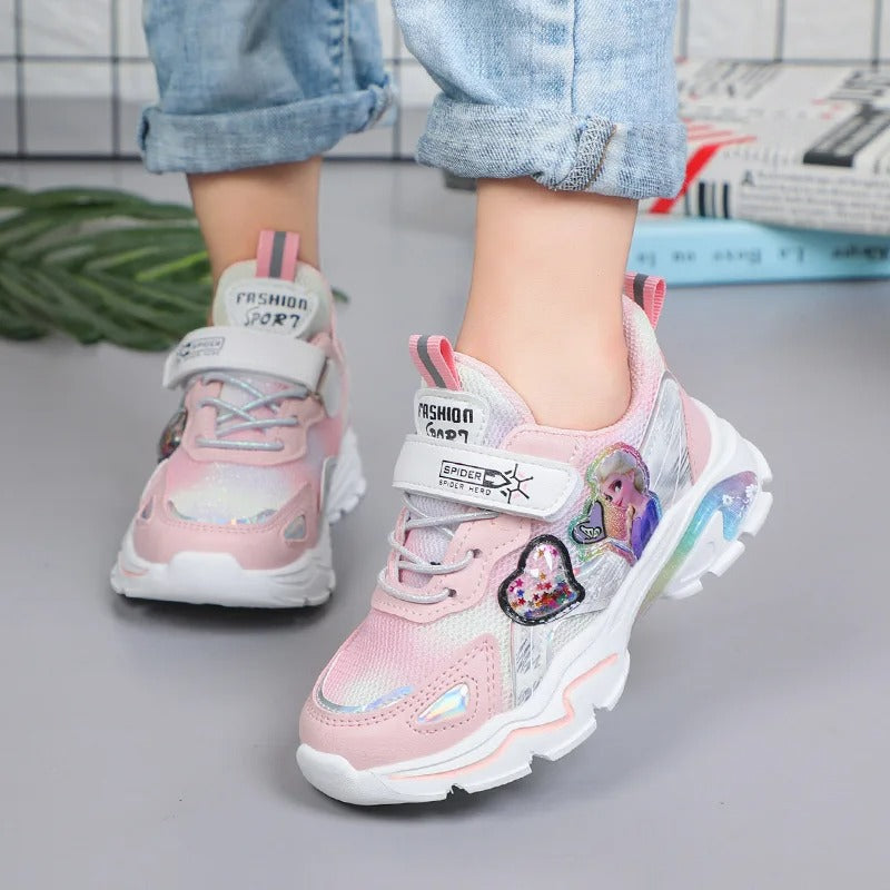 Elsa Cartoon Print Casual Sneaker