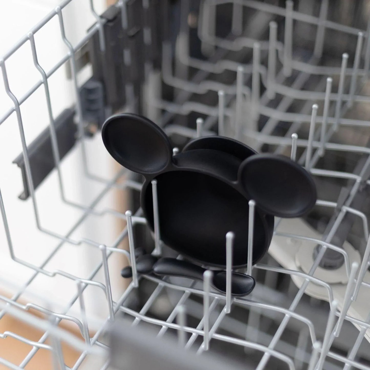 Siliconen eerste voedingsset: Mickey Mouse Classic Black