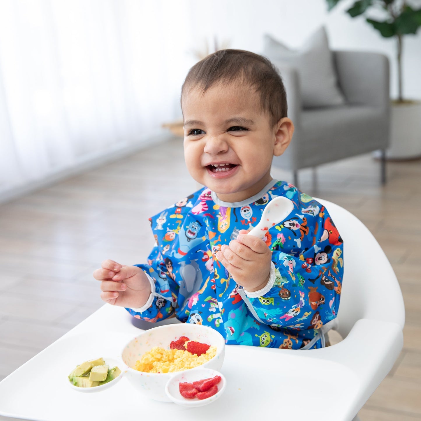 Siliconen eerste voedingsset: Mickey Mouse Vanilla Sprinkle