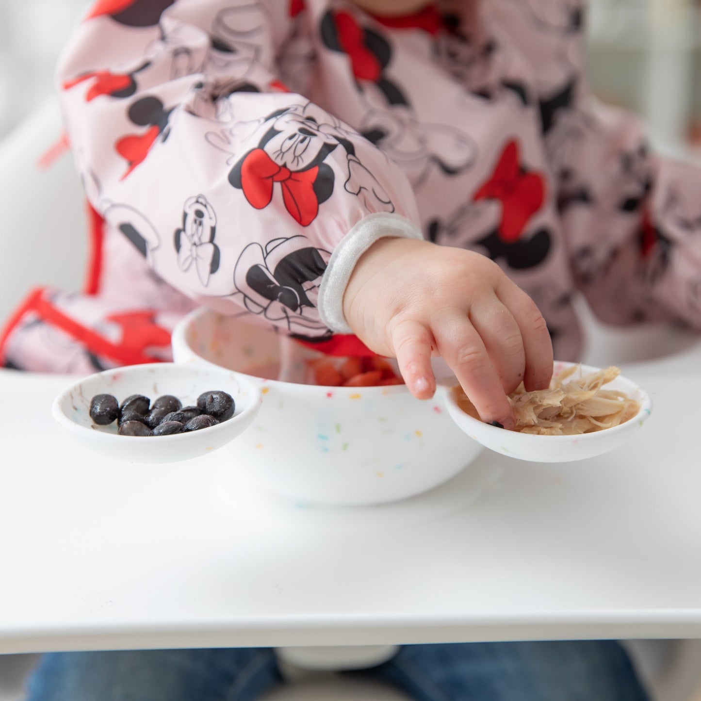 Siliconen eerste voedingsset: Mickey Mouse Vanilla Sprinkle