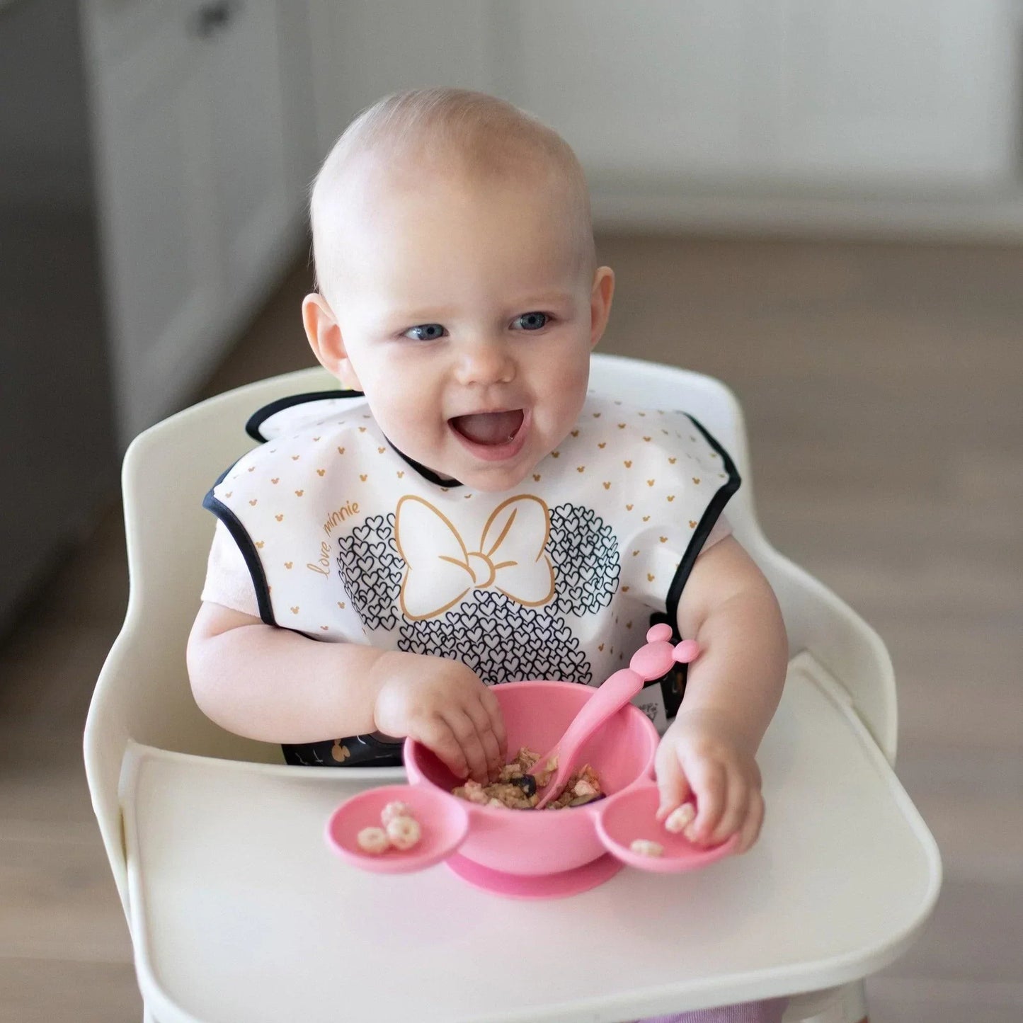 Siliconen eerste voedingsset: Minnie Mouse