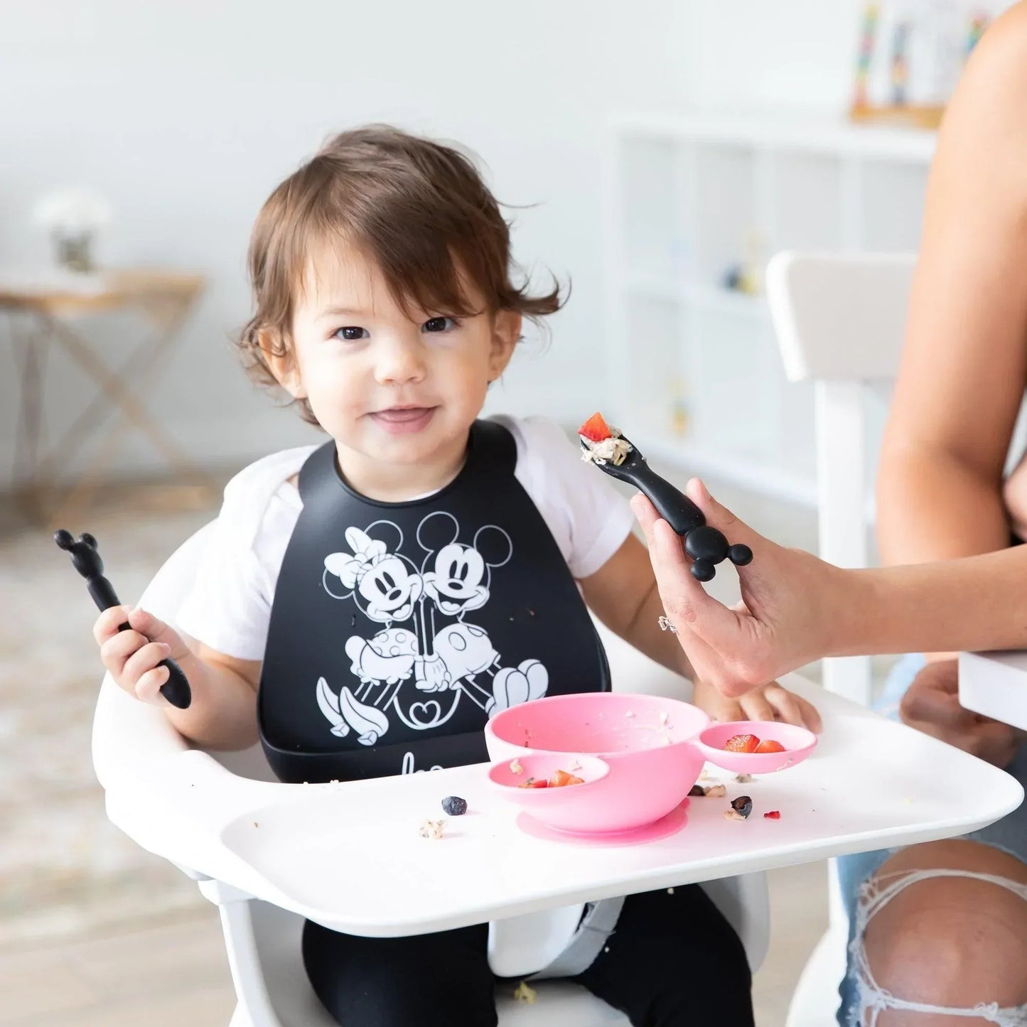 Siliconen eerste voedingsset: Minnie Mouse