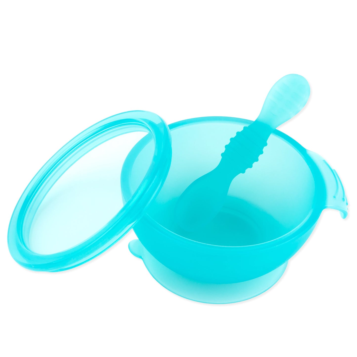 Siliconen eerste voedingsset: Blue Jelly