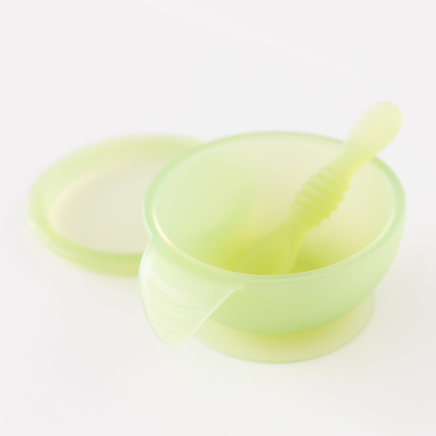 Siliconen eerste voedingsset: Groene Jelly