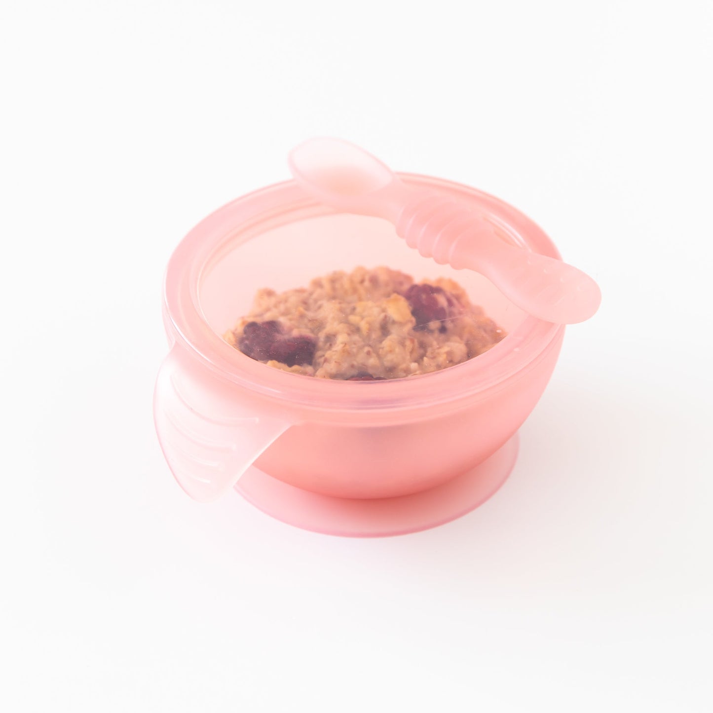 Siliconen eerste voedingsset: Roze Jelly