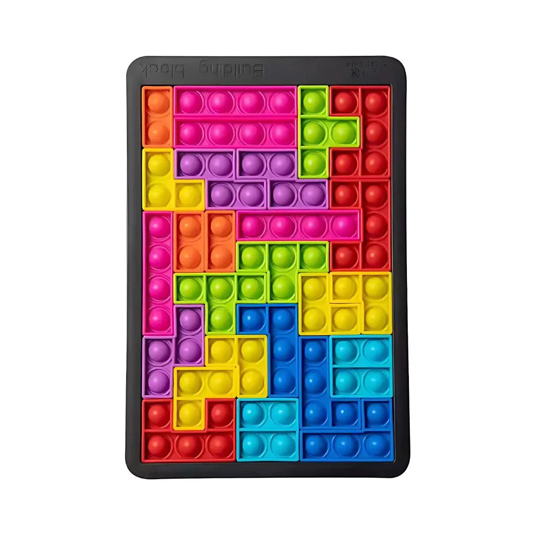 FidgeTrix – Tetris-Stil Puzzle Sensorik Spielzeug für Kinder ab 3 Jahren