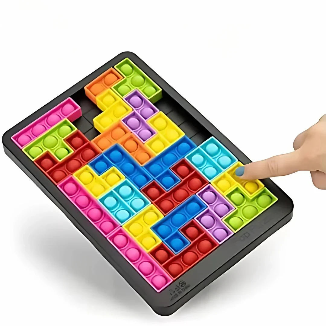 FidgeTrix – Tetris-Stil Puzzle Sensorik Spielzeug für Kinder ab 3 Jahren
