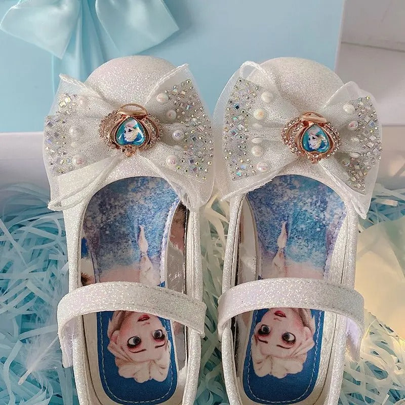 Frozen Anna en Elsa platte kristallen schoenen