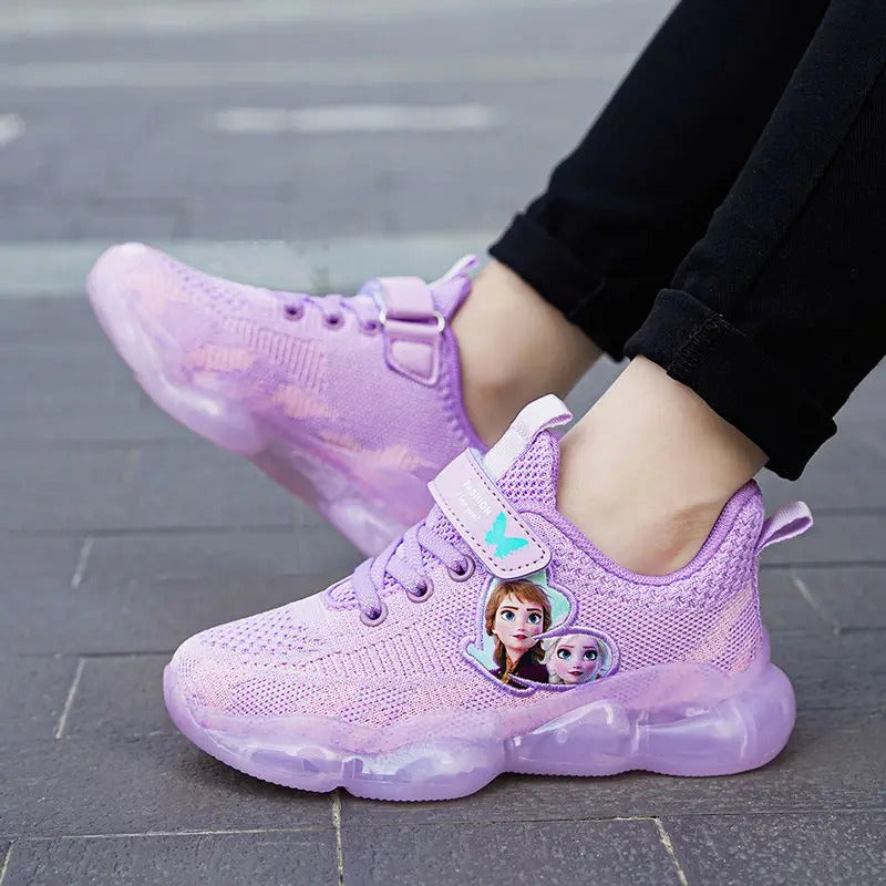 Frozen Elsa And Anna Mesh Running Shoes