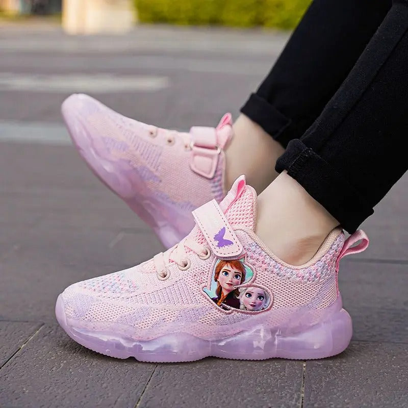 Frozen Elsa And Anna Mesh Running Shoes