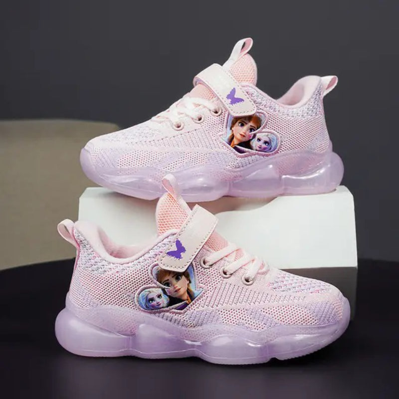 Frozen Elsa And Anna Mesh Running Shoes