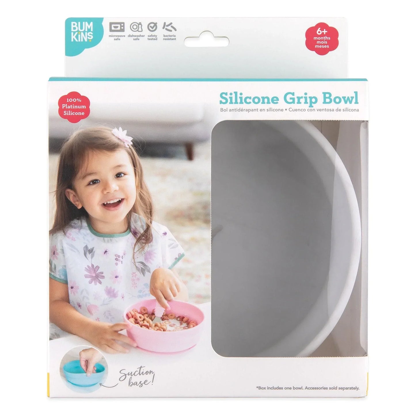 Siliconen grip kom: Marmer