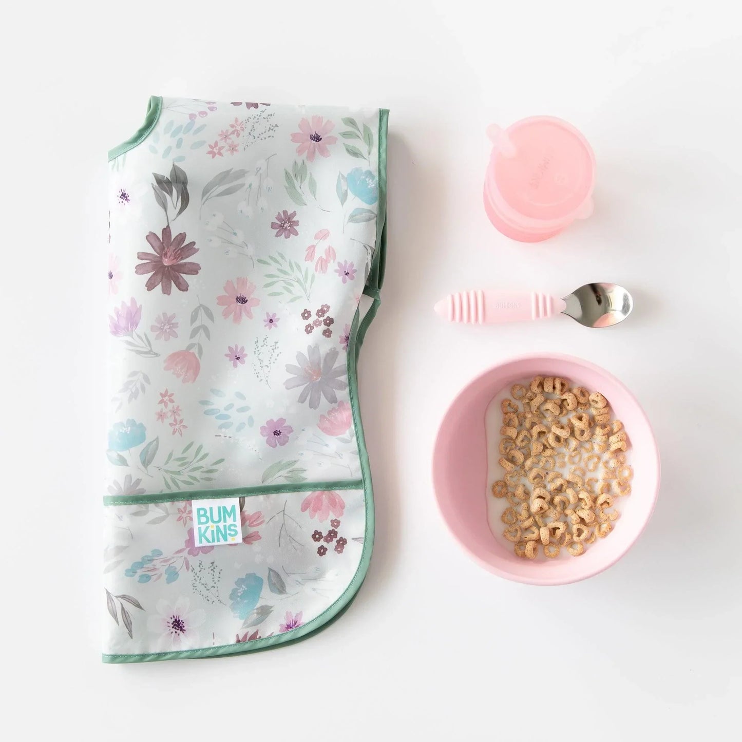 Siliconen grip kom: roze