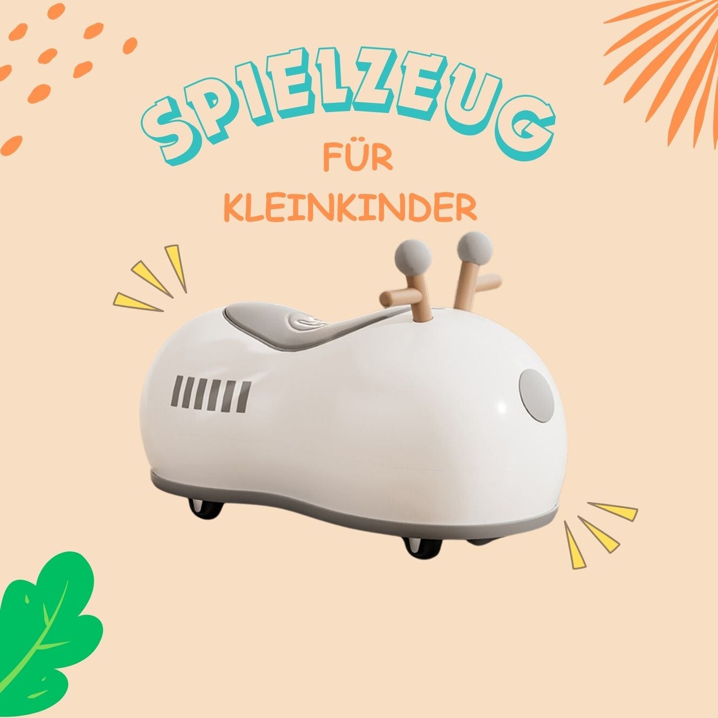 ZoomNut – Rutschauto für Kinder ab 18 Monaten – Fördert Gleichgewicht & Spielen im Freien