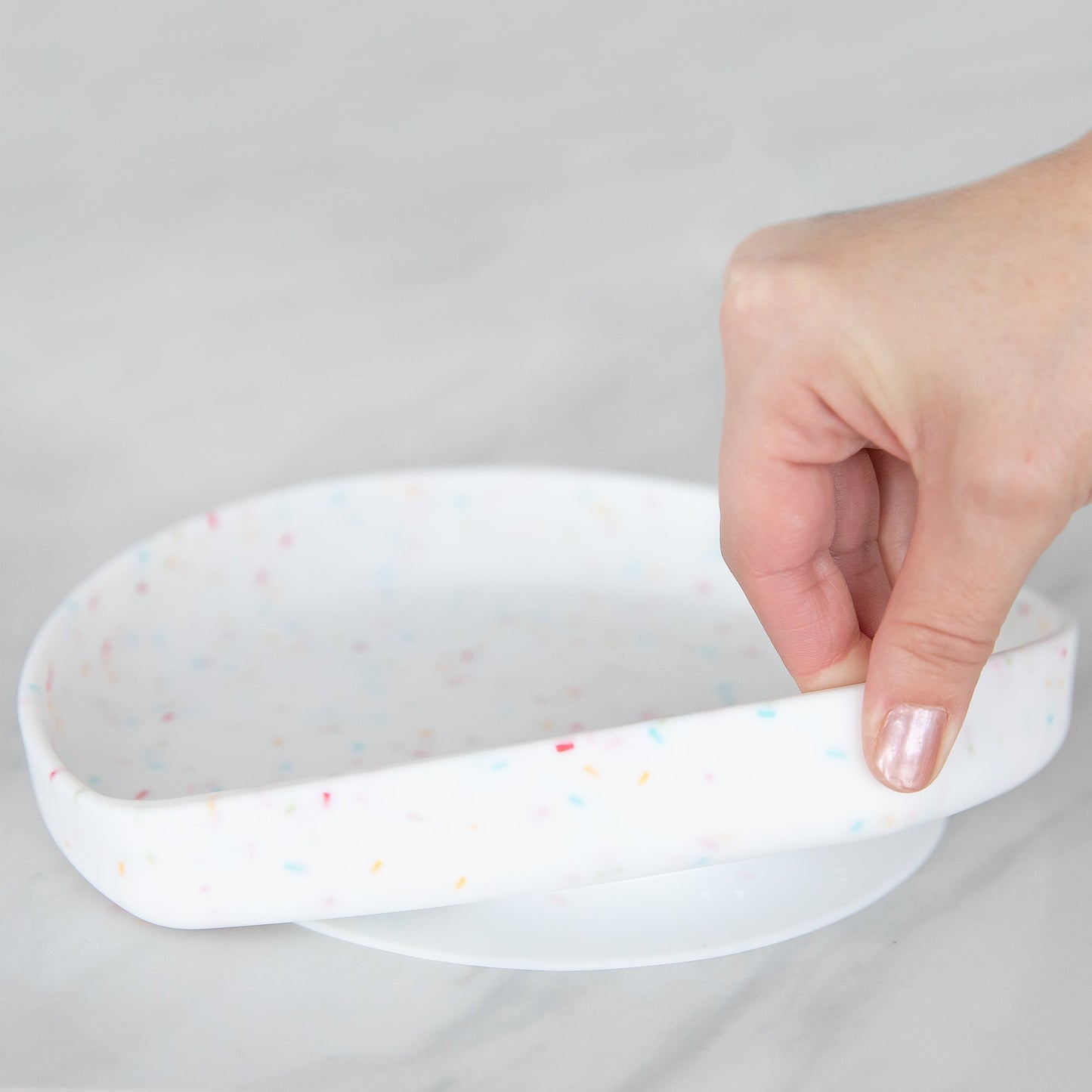 Siliconen gripplaat: Vanille Sprinkle