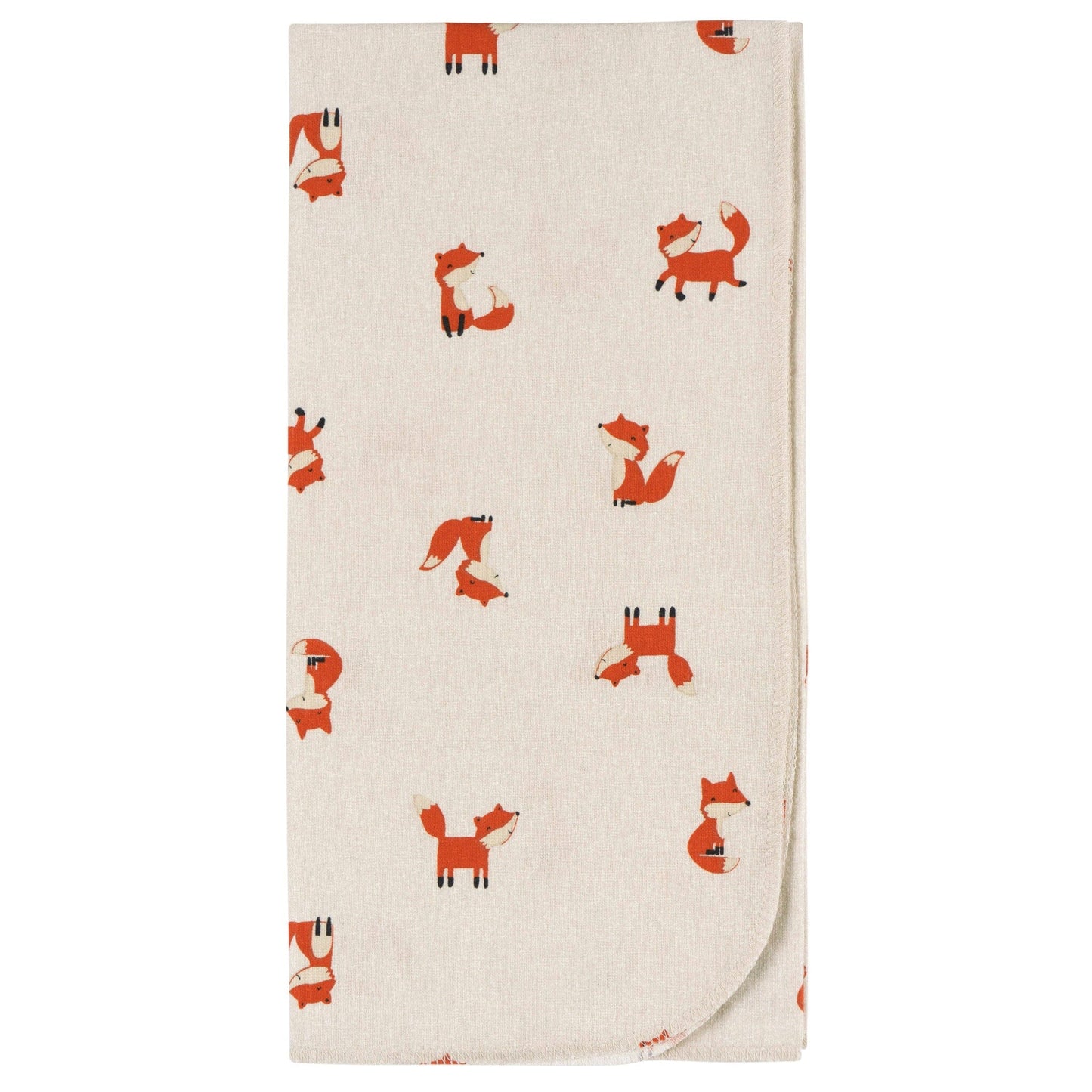 2-pack babyjongens vos flanellen dekens