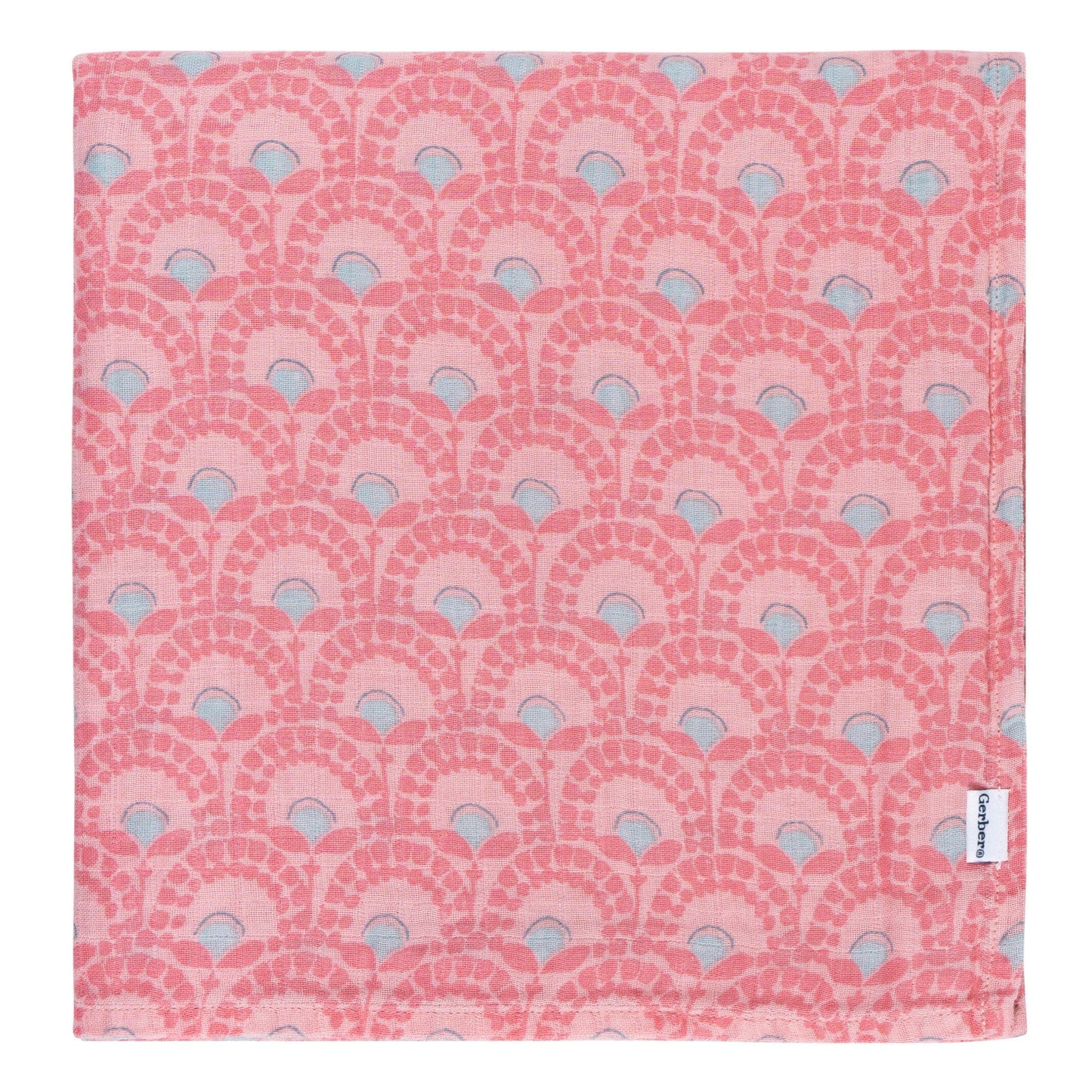 2-Pack Baby Girls Animal Geo Muslin Blankets