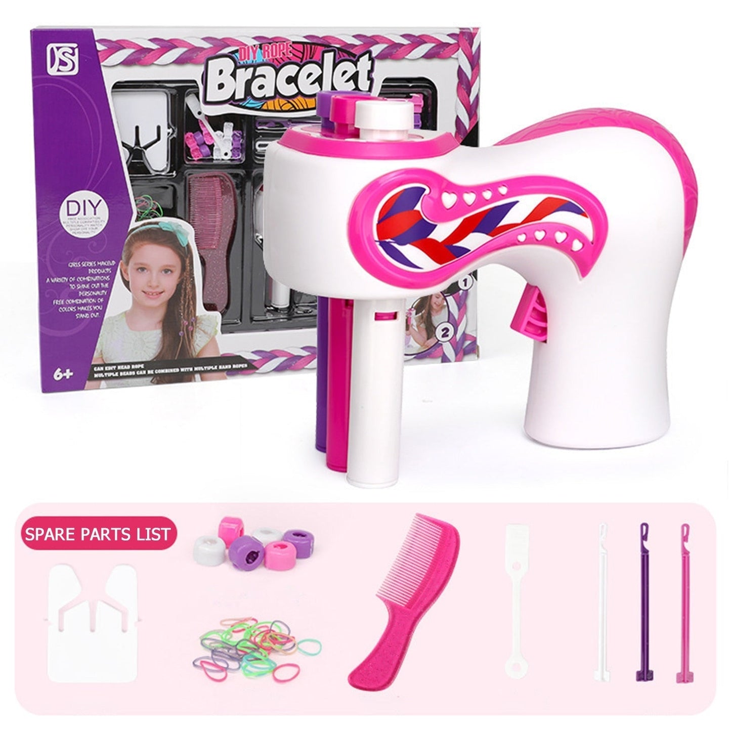 LittleStylist - Automatisches DIY-Haarflechtset mit Werkzeugen