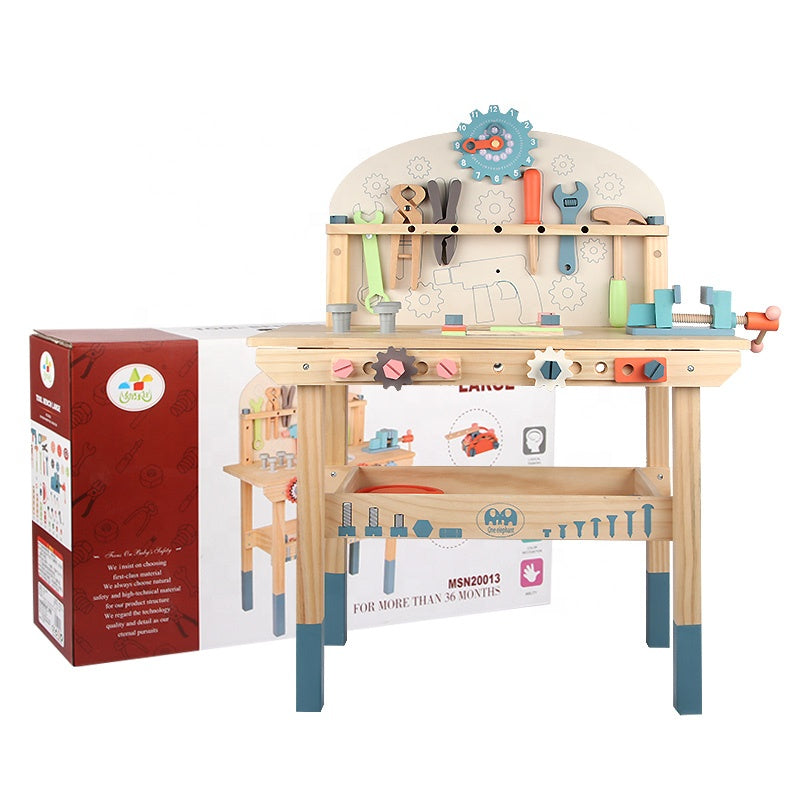 LittleHandyman – Holz-Werkbank-Set für Kinder ab 3 Jahren – Fördert Kreativität und Feinmotorik