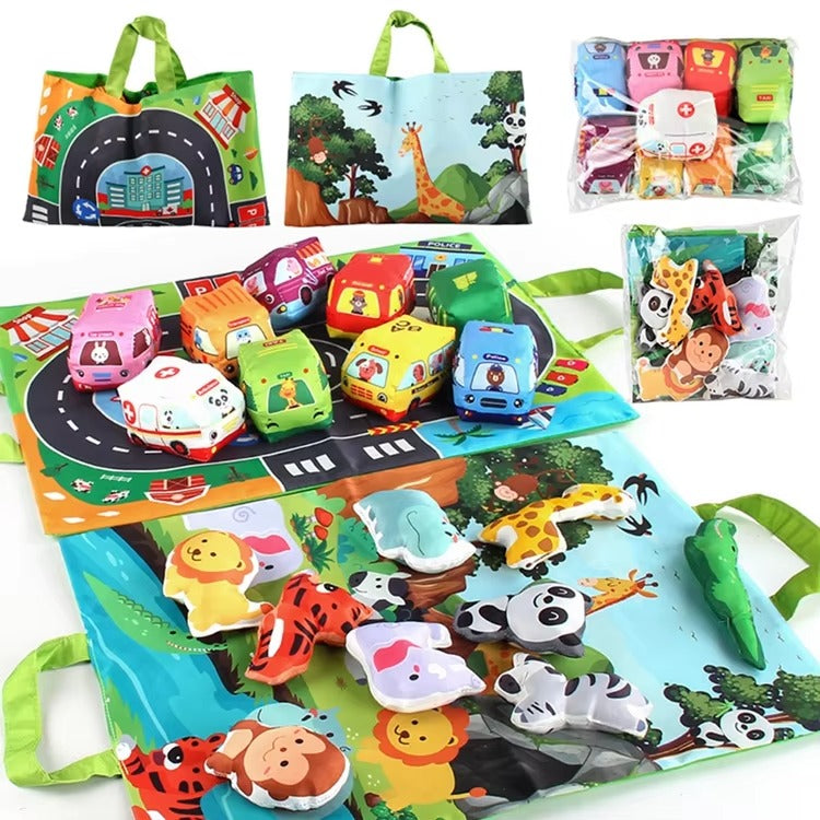 DriftVille – Faltbare Spielmatte Autos & Stadt Straßen Kinder ab 3 Jahren