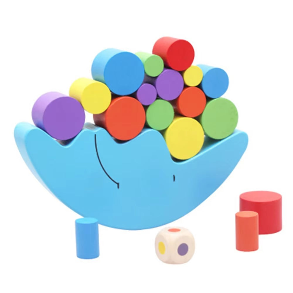 StackSteady – Holz-Balance-Spiel für Kinder ab 3 Jahren – Verbessert motorische Fähigkeiten & Geduld