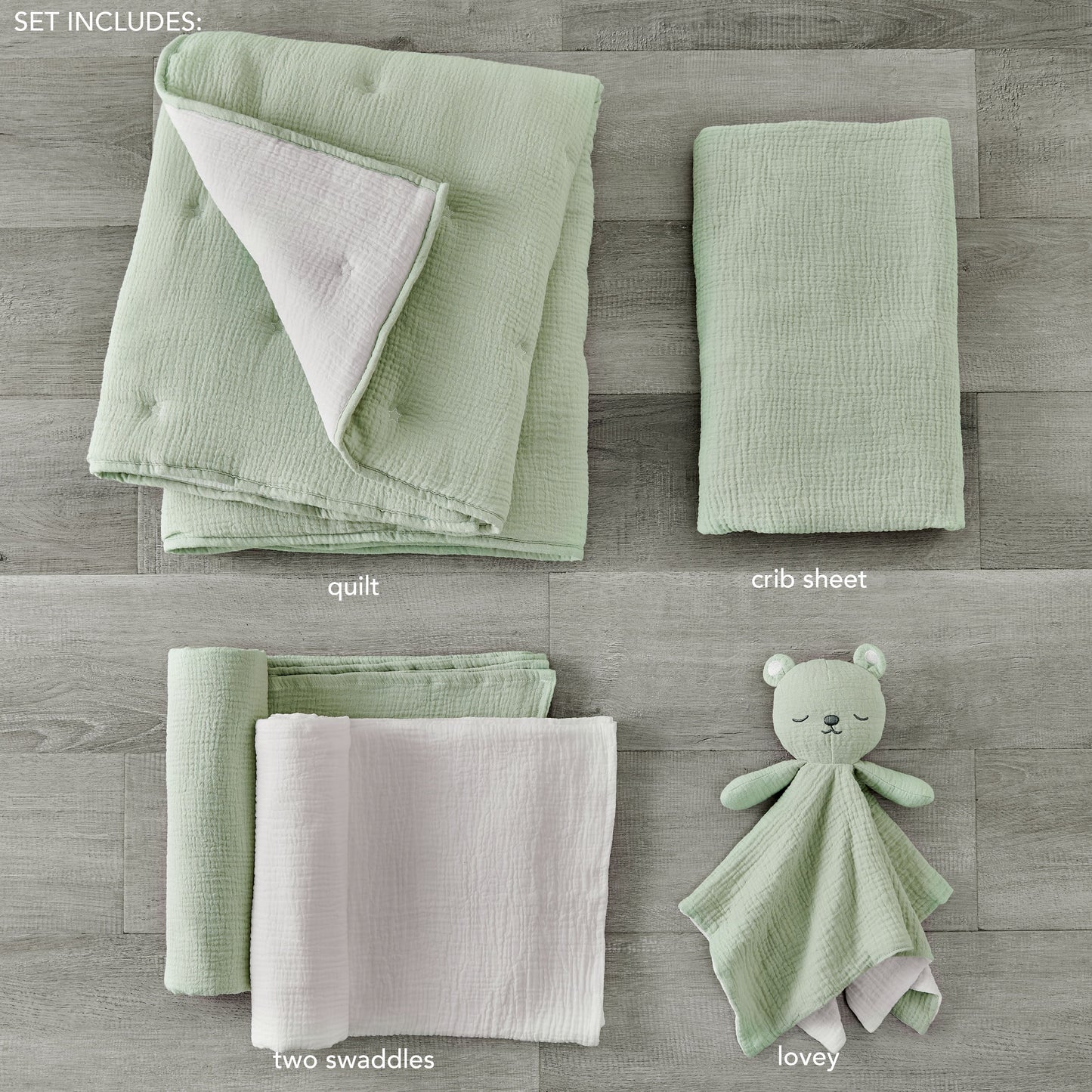 Cloud Muslin 5-delige beddengoedset