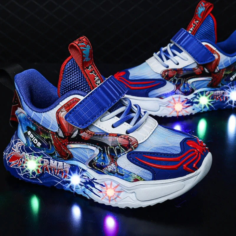 Led-licht Spiderman-bedrukte sneakers