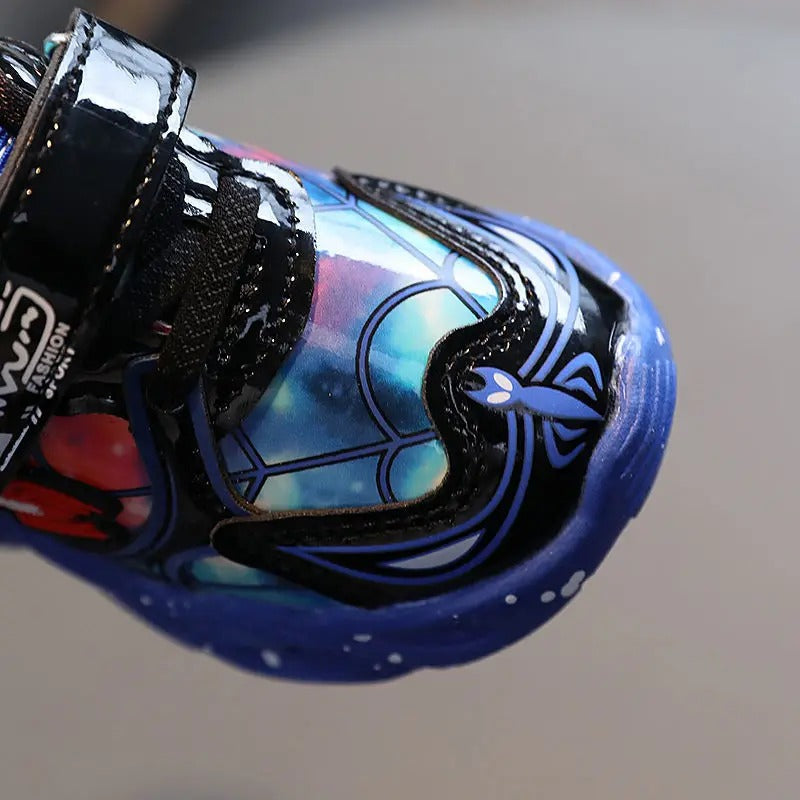 LED-licht Spiderman-print sneakers