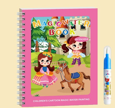MagicDoodleBook – Wiederverwendbares Wasser-Malbuch | Montessori | Sauberer Spaß | Für Kinder von 2–5 Jahren