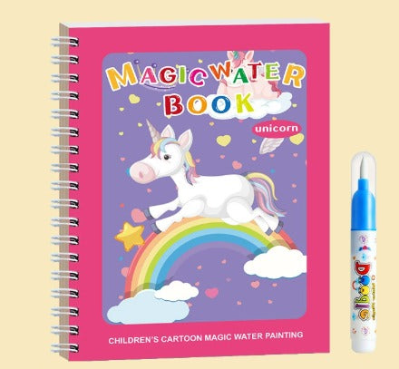 MagicDoodleBook – Wiederverwendbares Wasser-Malbuch | Montessori | Sauberer Spaß | Für Kinder von 2–5 Jahren