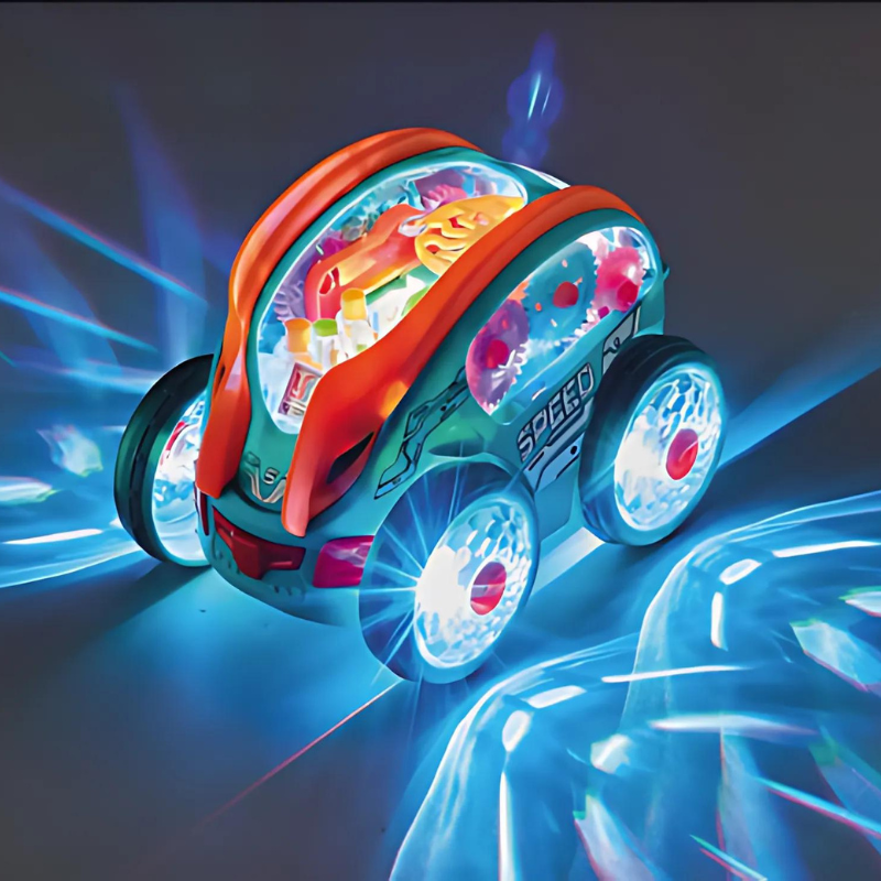 LightWheels - Transparentes leuchtendes Spielzeugauto für Kinder