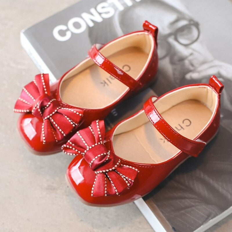 Meisjes vlinderknoop prinses leren sandalen