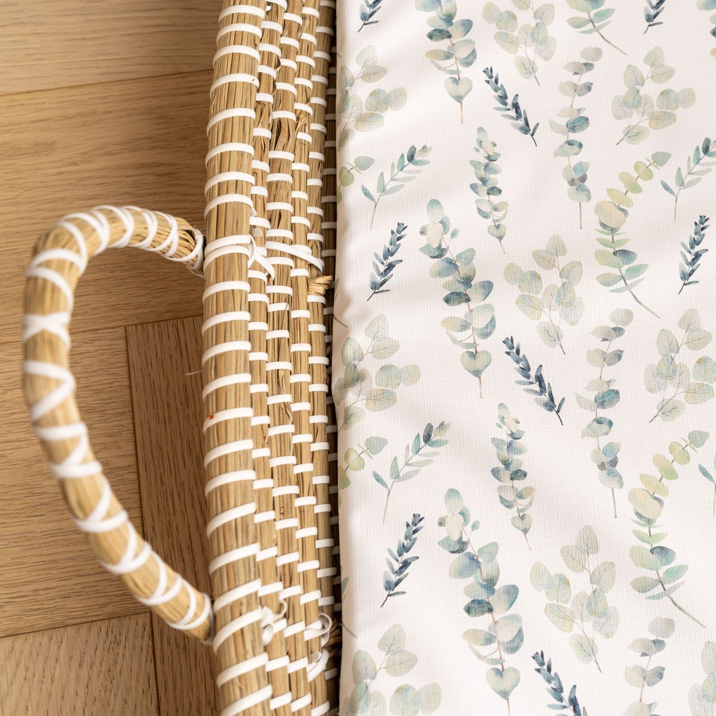 Basket Changing Mat - Eucalyptus