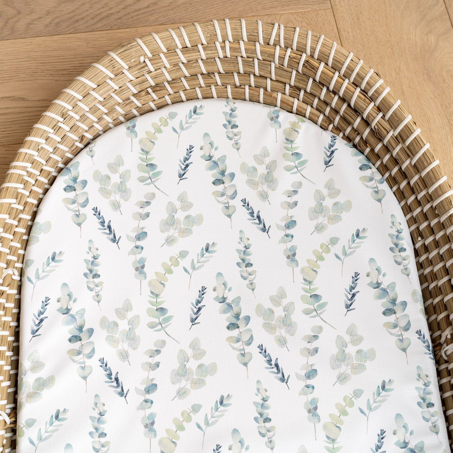 Basket Changing Mat - Eucalyptus