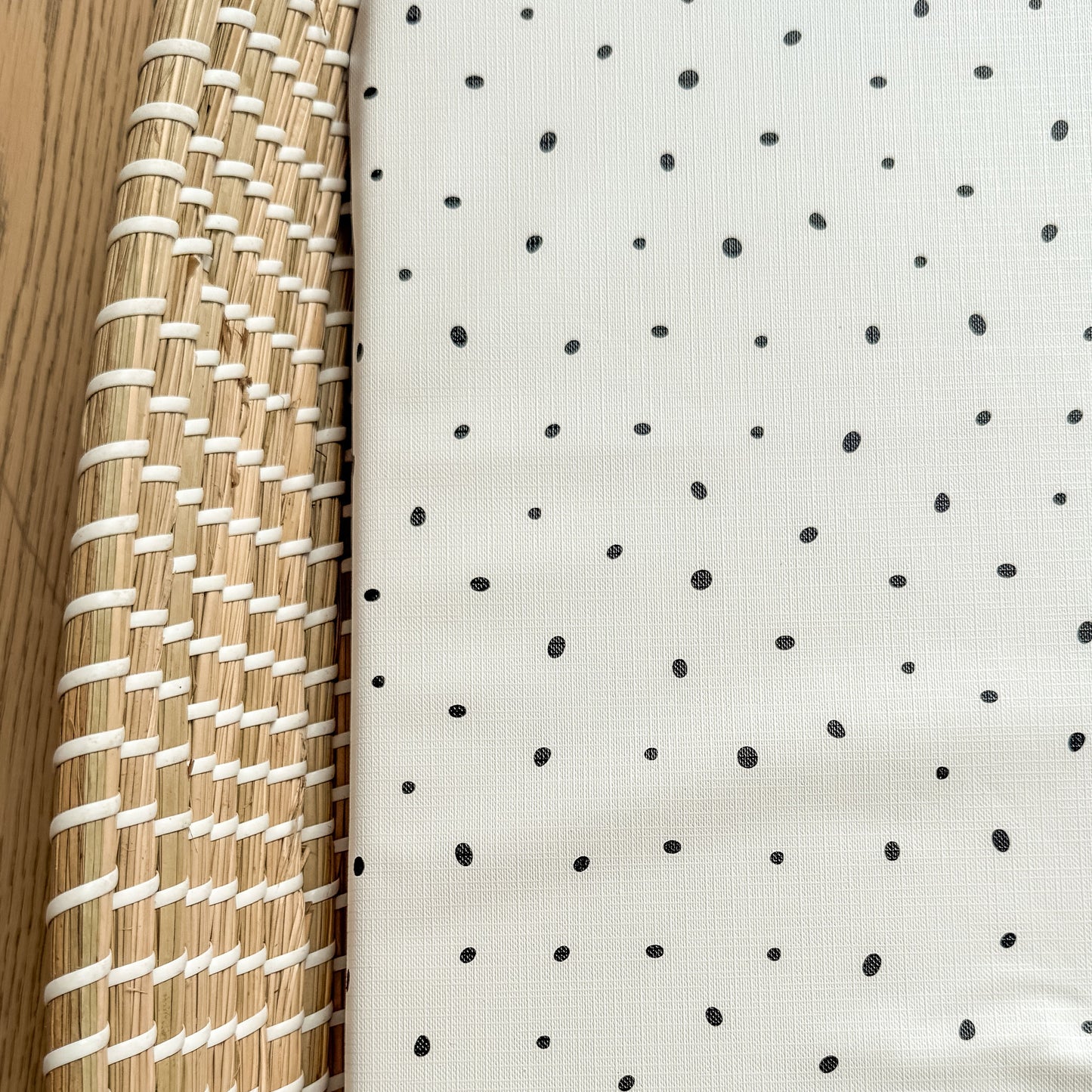 Basket Changing Mat - Monochrome Spotty